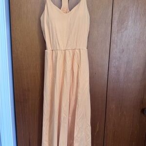 HALARA Peach Sleeveless Maxi Dress